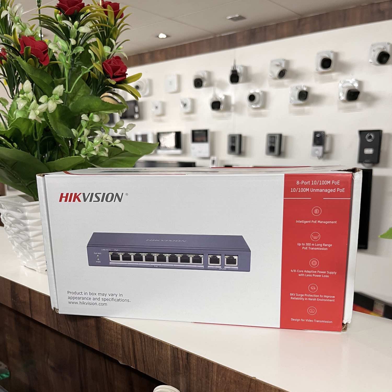 Hikvision DS-3E0310P-E/M 8-Port Unmanaged PoE Switch Hikvision DS-3E0310P-E/M 8-Port Unmanaged PoE Switch